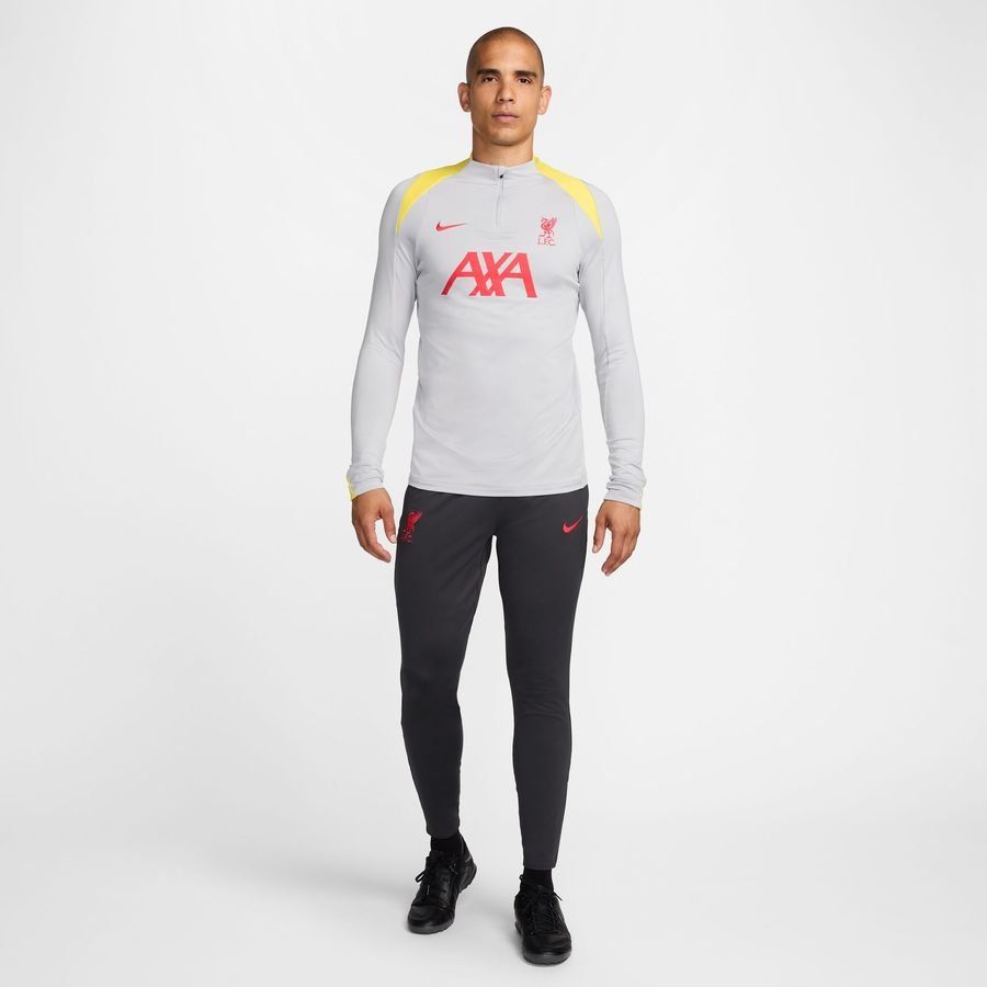 Liverpool Training Trousers Dri-FIT Strike 3rd - Smoke Grey/Chrome Yellow/Global Red - Men's-SoccerKits Hub | Buy Soccer Jerseys Online